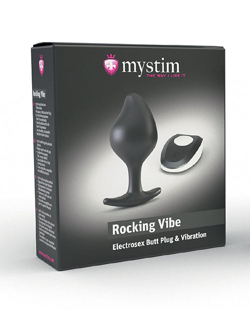 Mystim Anal Plug Small Silicone Bipolar Design Ergonomic Shape for Electro Stimulation Pleasure