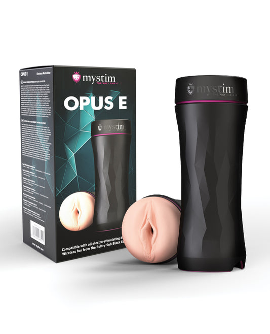 Mystim Stimulator Vagina Masturbator Realistic Design E-Stim Compatible for Enhanced Sensation and Solo Play