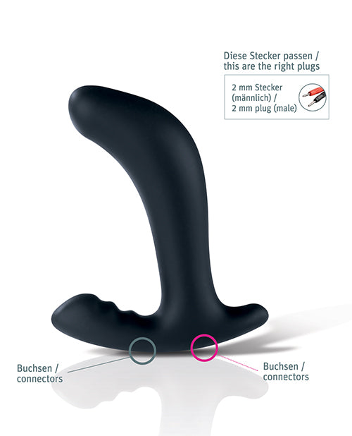 Mystim Twisting Tom E-Stim Prostate Massager in Black
