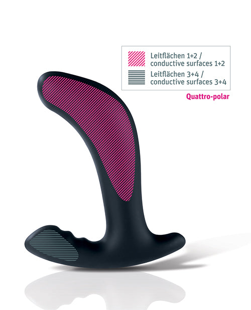 Mystim Twisting Tom E-Stim Prostate Massager in Black