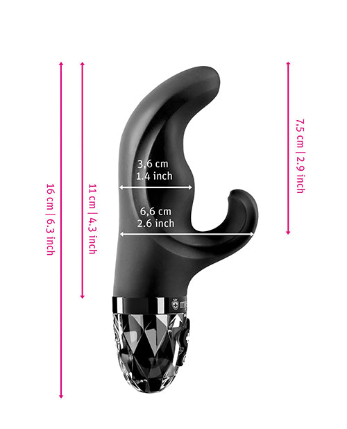 Mystim Hop Hop Bob eStim Vibrator in Black with Dual Stimulation