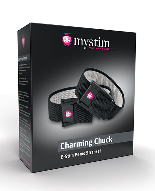 Mystim Charming Chuck Strap Set with 2mm Adaptor for E-Stim