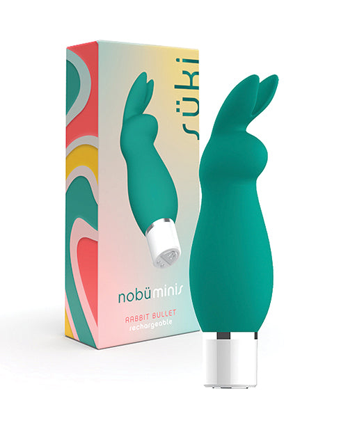 Nobu Stimulator Mini Suki Rabbit Bullet Silicone Teal with Multi Speeds for Discreet Intimate Use