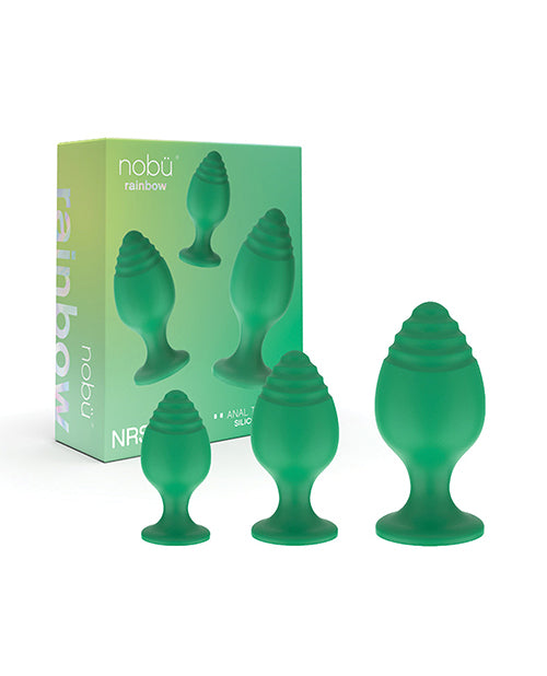 Nobu Anal Plug Set Silicone Strong Suction Cup Waterproof Design for Comfortable Anal Play