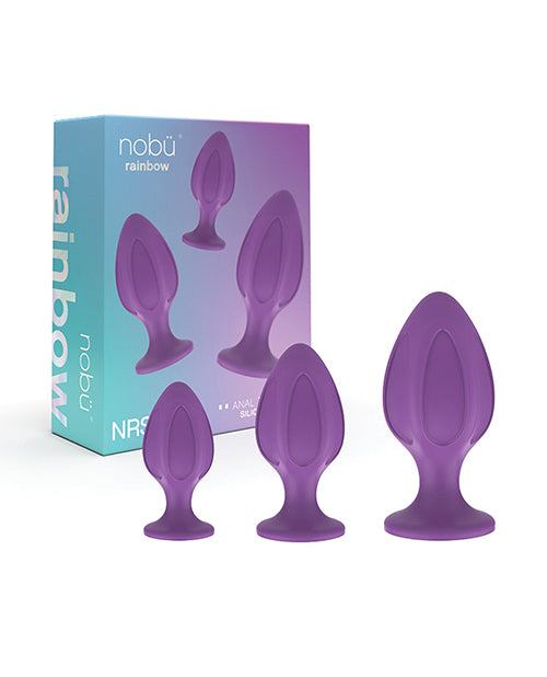 Nobü Silicone Anal Plug Set Strong Suction Cup Soft-Touch Silicone for Versatile Anal Play