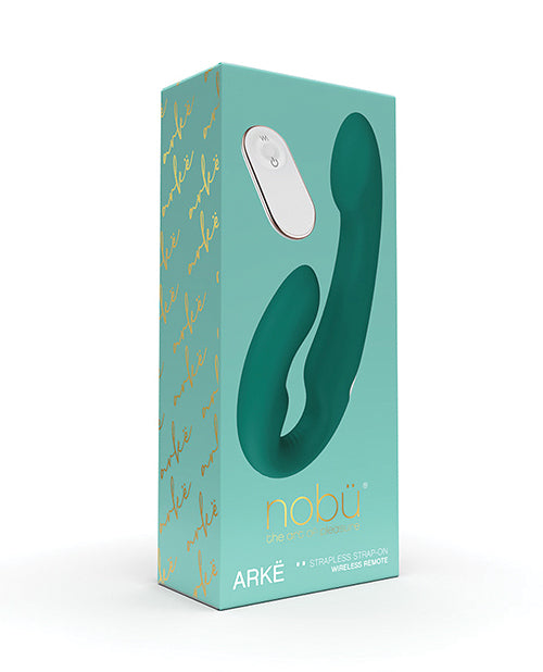 Nobu Strapless Strap On Vibrator Flexible Silicone 9 Vibration Modes for Couples Intimate Play