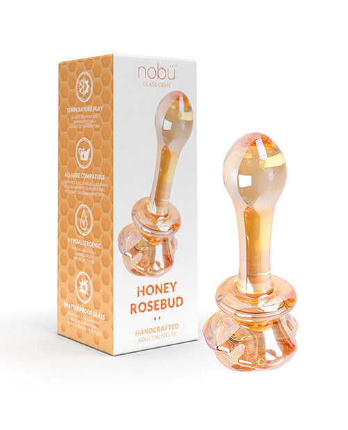 Nobu Glass Anal Gem Amber Shatter-Resistant Design Seamless Surface for Hygienic and Luxurious Pleasure