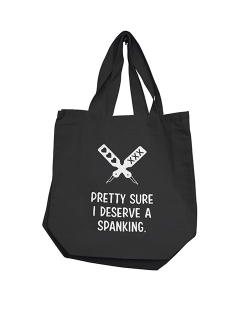 Nobu Reusable Tote Bag Black Fun Slogan Durable Canvas for Eco-Friendly Shopping