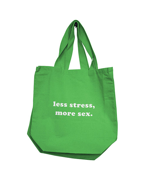 Nobu Reusable Tote Bag Green Bold Slogan Eco-Friendly Durable Party Shopping Accessory