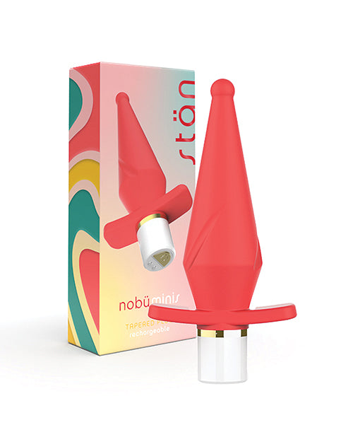 Nobu Anal Product Mini Stan Silicone Waterproof Rechargeable Tapered Butt Plug for Discreet Travel Pleasure