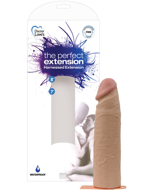 Doctor Love Penis Enhancement Realistic 8-Inch Sleeve Adjustable Harness for Instant Size Boost