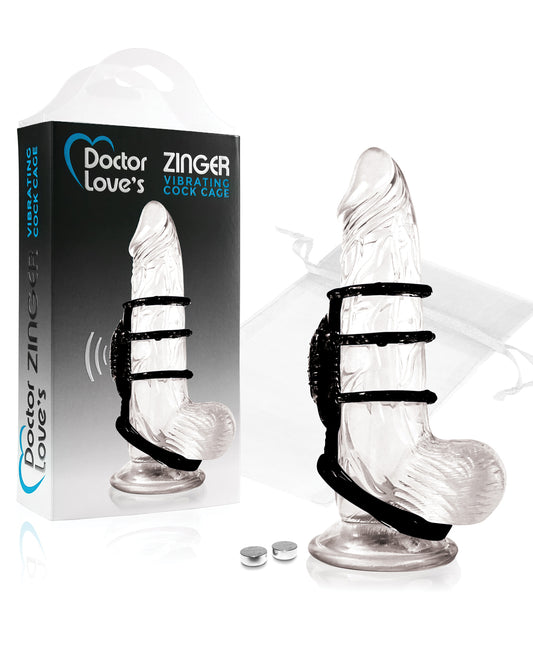 Doctor Love Vibrating Cock Cage with Super-Slim Micro Vibrator for Couples Intimate Pleasure