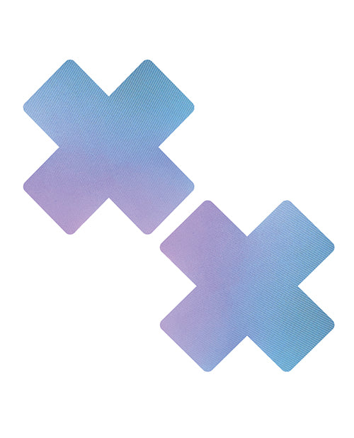 Neva Nude Pasties Color Changing Fabric Waterproof X Factor Shape for Festival and Party Wear