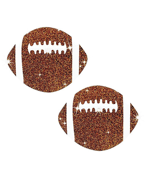 Neva Nude Lingerie Football Glitter Pasties Hypoallergenic Handmade Design for Festival Wear