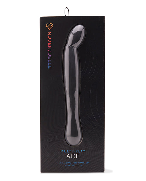 Nu Sensuelle Prostate Massager Black Dual Motors Waterproof USB Rechargeable for Intense Prostate Stimulation