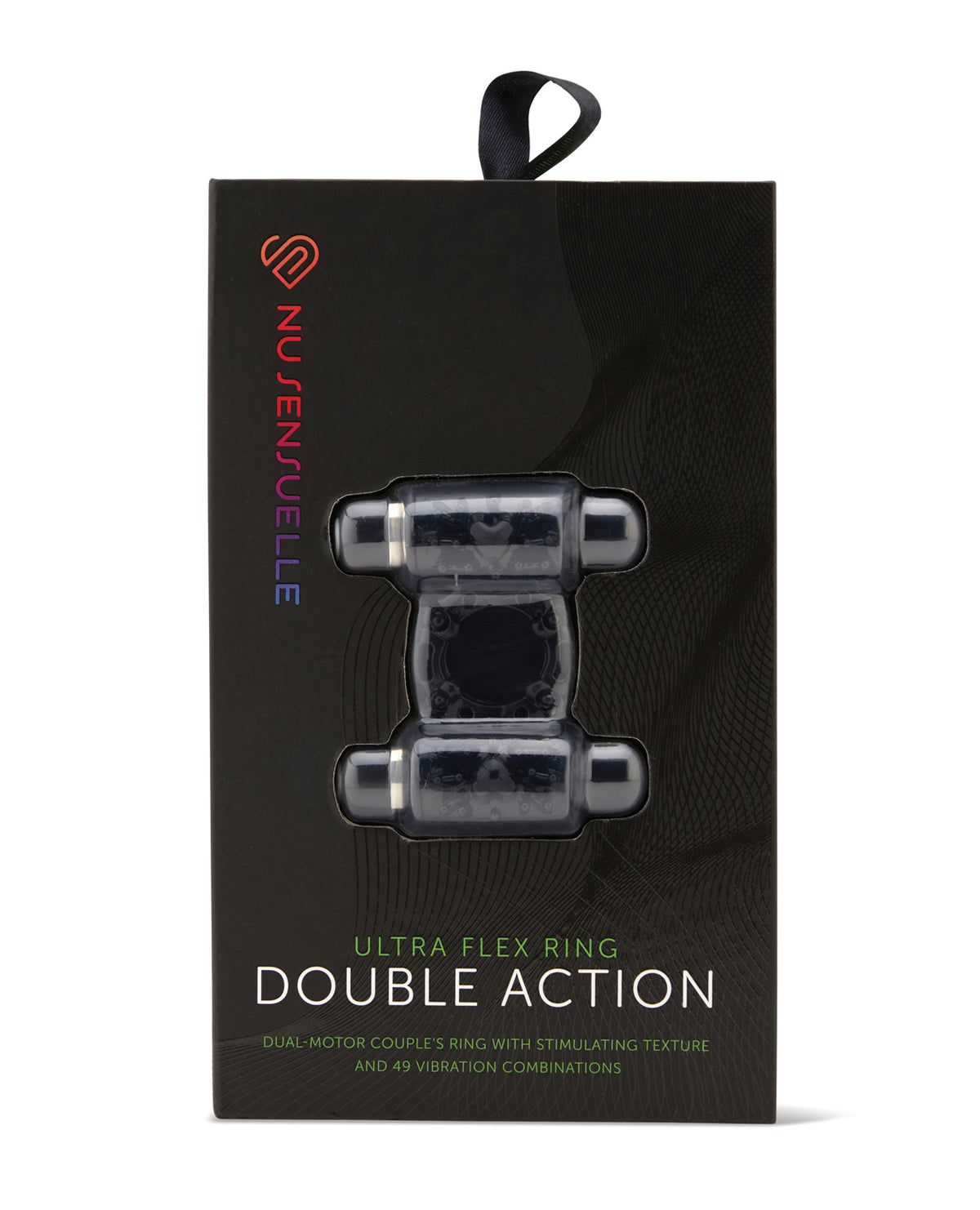 Nu Sensuelle Double Action Cockring 2x7 Function - Black