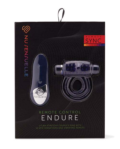 Nu Sensuelle Penis Enhancement Ultra Stretchy Bullet Ring with Remote for Versatile Couples Pleasure