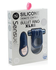 Nu Sensuelle Silicone Penis Enhancement Ring with Remote and XLR8 Turbo Boost for Couples Pleasure