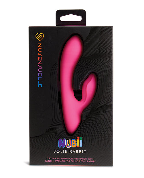 Nu Sensuelle Vibrator Mini Rabbit Dual Motors Warming Function for Discreet Sensual Stimulation