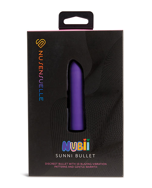 Nu Sensuelle Bullet Vibrator Warming Function Angled Tip Stimulator for Enhanced Sensation Play