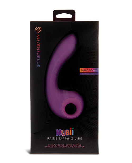 Nu Sensuelle Vibrator Raine Nubii Tapping Feature Turbo Boost and Warming for Enhanced Pleasure