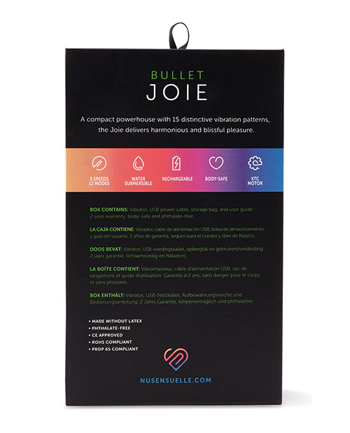 Nu Sensuelle Joie Blue Bullet Stimulator with 15 Vibration Patterns