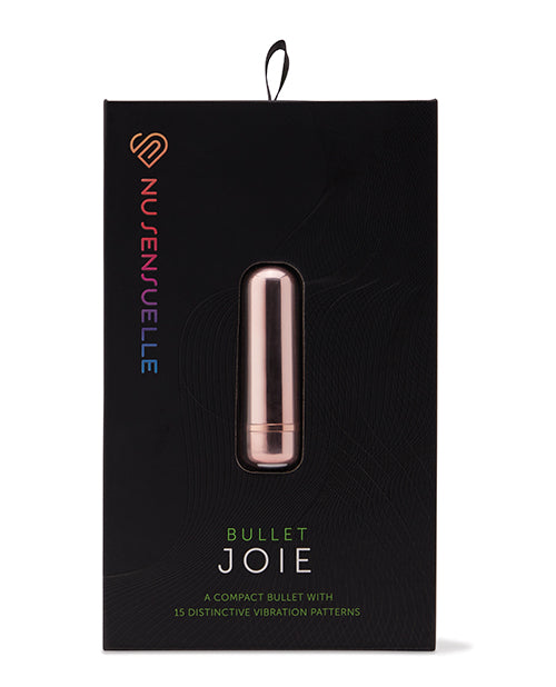 Nu Sensuelle Bullet Stimulator 15 Vibration Modes Waterproof Silicone Rose Gold for Versatile Intimate Use