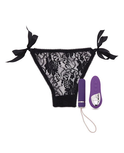 Nu Sensuelle Remote-Controlled Pleasure Panty with 15-Function Bullet Vibrator in Purple