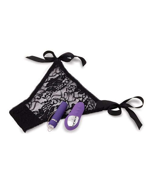 Nu Sensuelle Remote-Controlled Pleasure Panty with 15-Function Bullet Vibrator in Purple