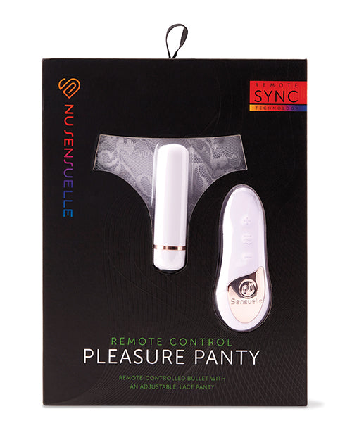 Nu Sensuelle Pleasure Panty Bullet w/Remote Control 15 Function - White