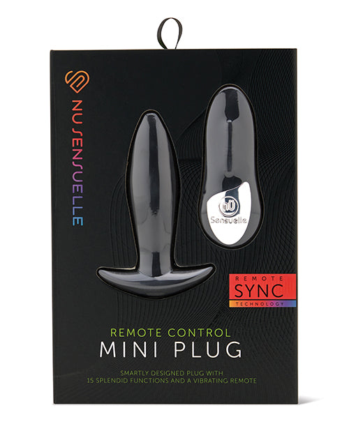 Nu Sensuelle Anal Plug Remote Control Silicone Rechargeable with 15 Vibrations for Versatile Anal Pleasure