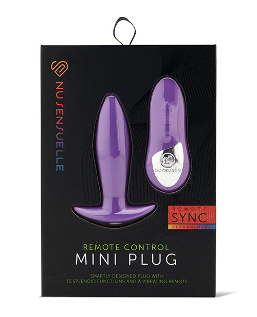 Nu Sensuelle Anal Plug Rechargeable Wireless Remote 15 Vibration Patterns for Intimate Anal Play