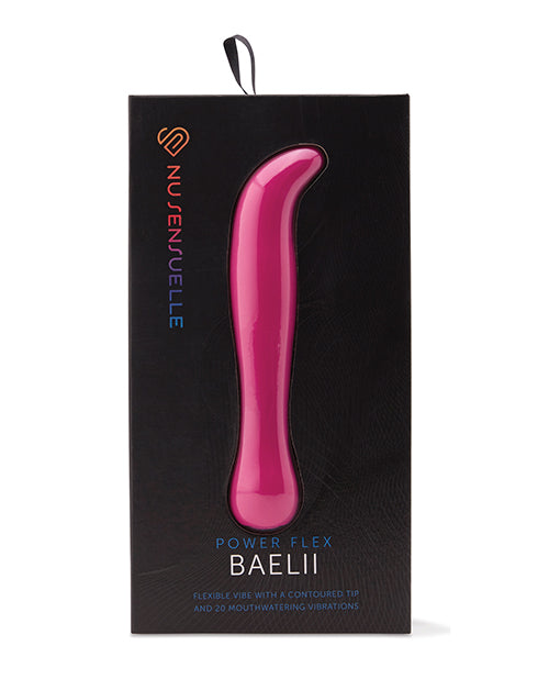 Nu Sensuelle Vibrator Flexible G Spot Curved Tip 20 Vibration Patterns for Internal Pleasure