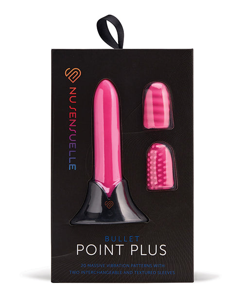Nu Sensuelle Bullet Stimulator in Pink with Enhanced Power and Interchangeable Sleeves for Intense Clitoral Stimulation