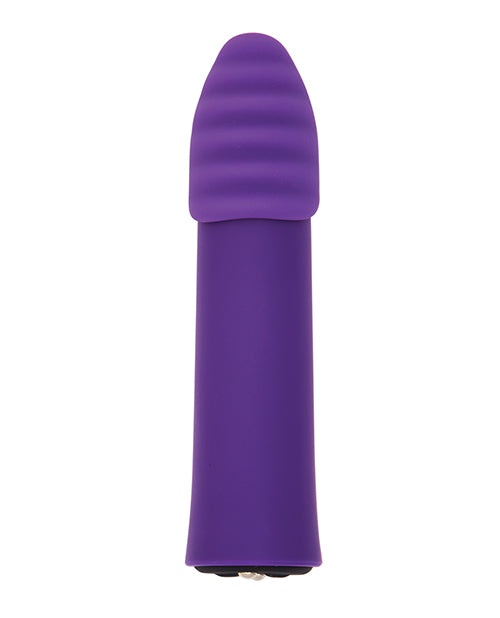 Nu Sensuelle Point Plus Bullet Stimulator with Interchangeable Sleeves - Purple