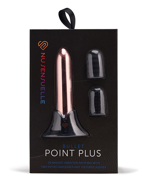 Nu Sensuelle Stimulator Powerful Rechargeable Bullet with Interchangeable Sleeves for Custom Stimulation