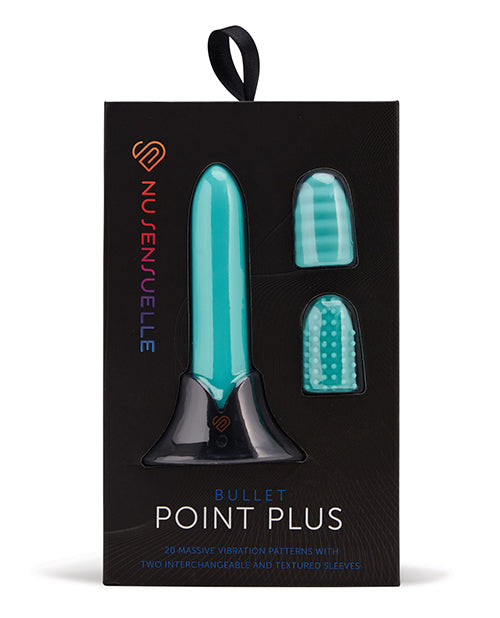 Nu Sensuelle bullet stimulator rechargeable with interchangeable silicone sleeves for customizable intimate pleasure