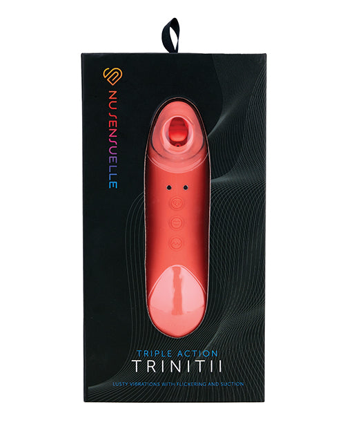 Nu Sensuelle Trinitii Tongue Vibe Stimulator with Suction, Flickering Tongue, and Vibration for Custom Clitoral Stimulation