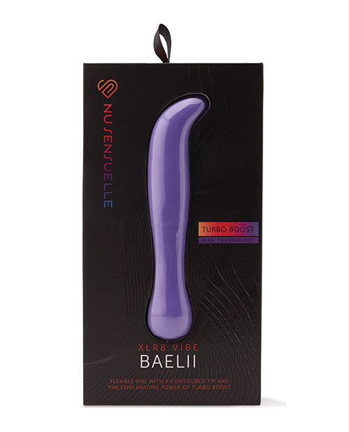 Nu Sensuelle Vibrator Flexible G-Spot XLR8 Turbo Boost in Ultra Violet for Targeted G-Spot Stimulation