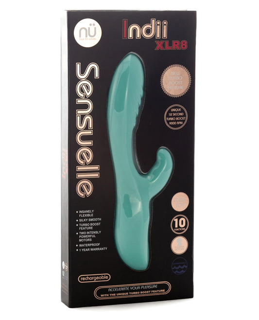 Nu Sensuelle Rabbit Vibrator flexible shaft dual motors for powerful G-Spot and clitoral stimulation