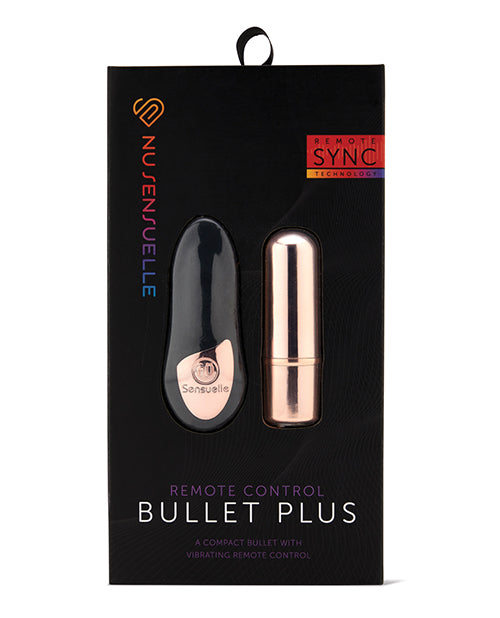 Nu Sensuelle Stimulator Wireless Bullet Vibrator Vibrating Remote Rose Gold for Versatile Intimate Pleasure