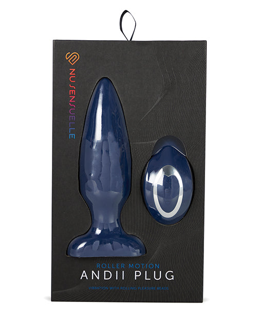 Nu Sensuelle Anal Plug with Vertical Roller Motion and Remote Control for Enhanced Pleasure