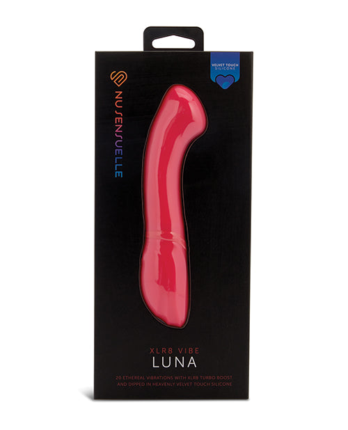 Nu Sensuelle Vibrator Velvet Touch Soft Silicone Angled Head for Targeted Internal and External Stimulation