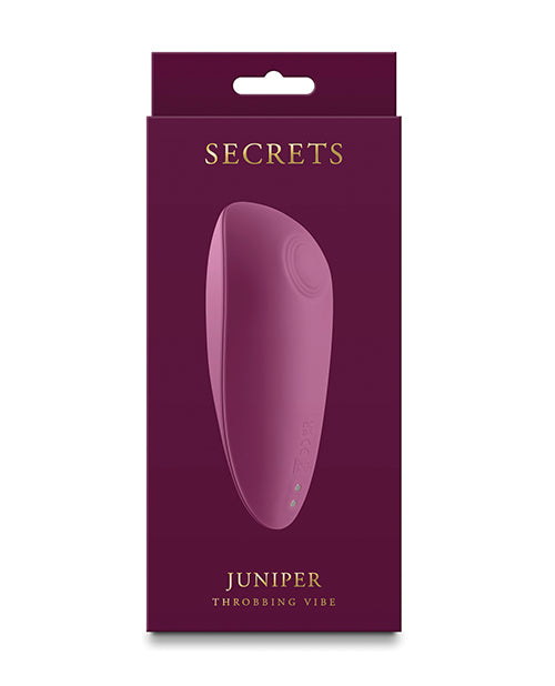 Secrets Vibrator Juniper Throbbing Palm-Fit Rechargeable Design for Targeted Stimulation and Intimate Pleasure