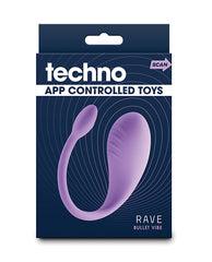 Techno App-Controlled Kegel Vibrator plush silicone purple with 10 functions for personal wellness and pleasure