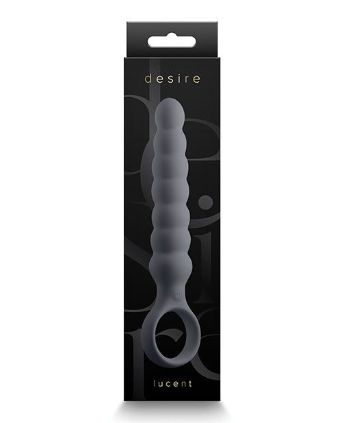 Desire Vibrator Flexible Wand Smoke Color with Built-in Finger Ring for Anal or Vaginal Pleasure
