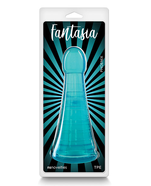 Fantasia silicone dong flexible design teal color for versatile stimulation and comfortable pleasure