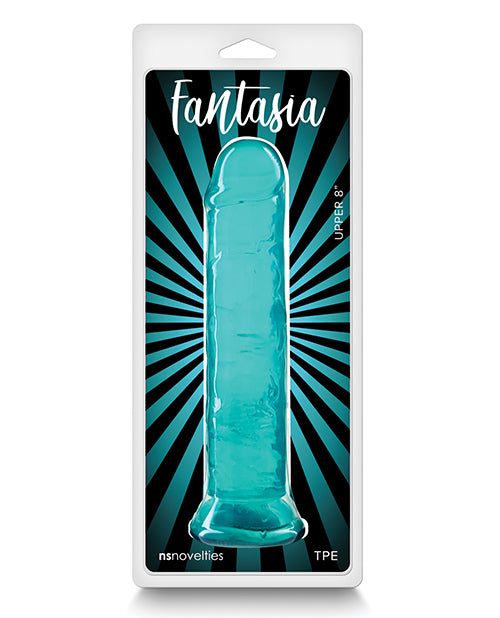 Fantasia Dildo Flexible Teal Silicone Body-safe Material Visual Allure for Stimulating Sensations