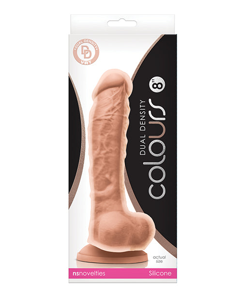 Colours Dildo Platinum Silicone Dual Density Suction Cup Realistic Dong for Authentic Sensation