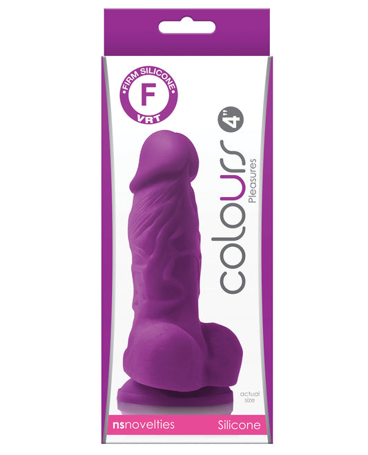 Colours Silicone Dong Realistic Satin Texture Suction Cup for Versatile Intimate Use